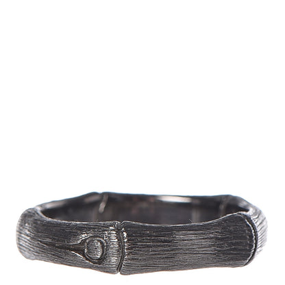 John Hardy Rhodium Plated Sterling Silver Bamboo Ring 54 7 3 of 7