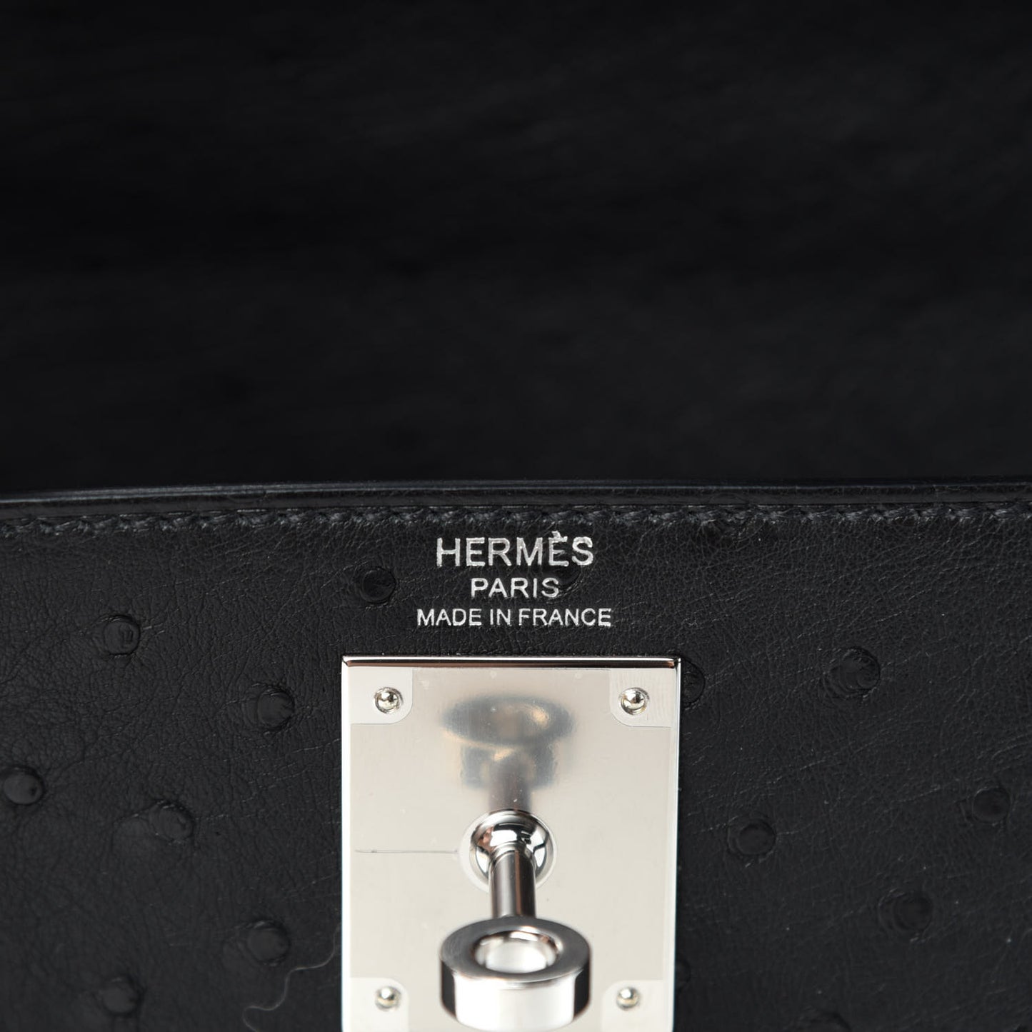Ostrich Kelly Sellier 28 Black