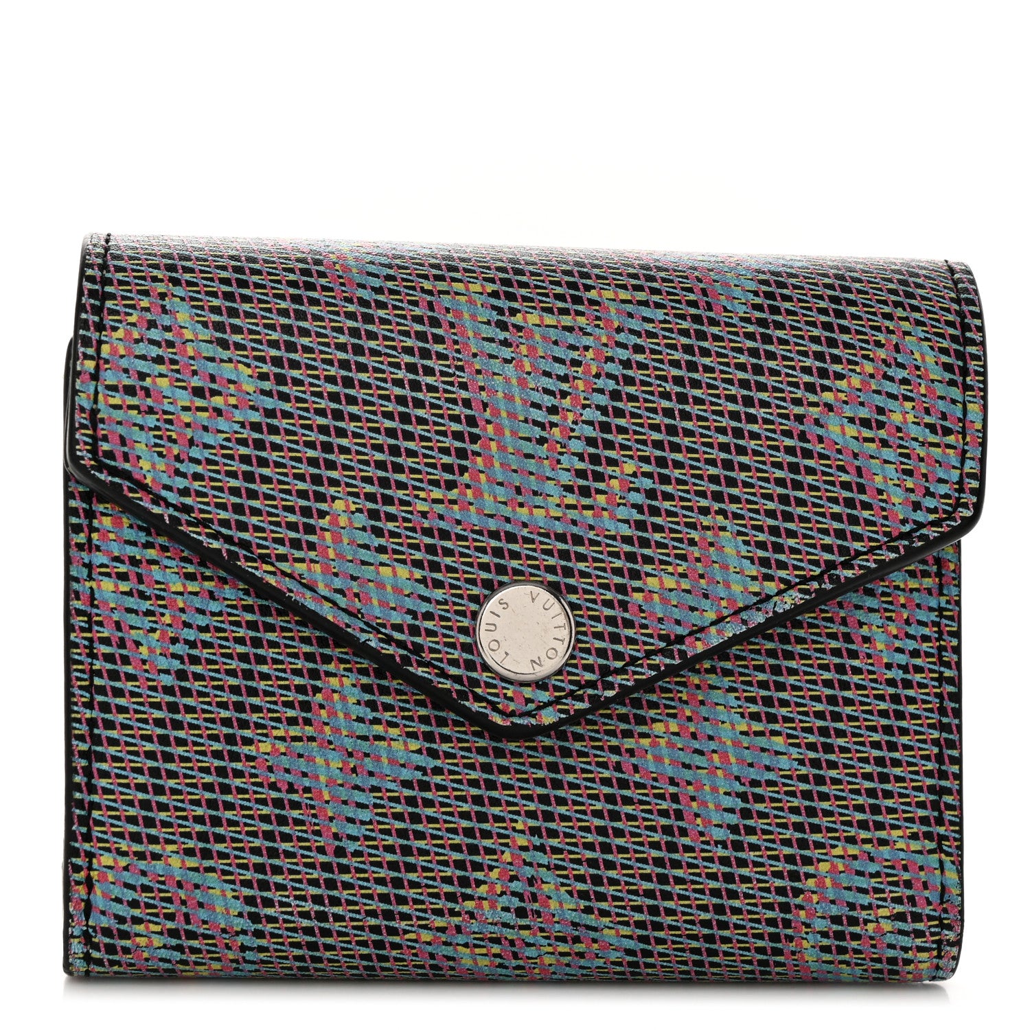 Louis Vuitton Monogram LV Pop Zoe Wallet Blue 1 of 6