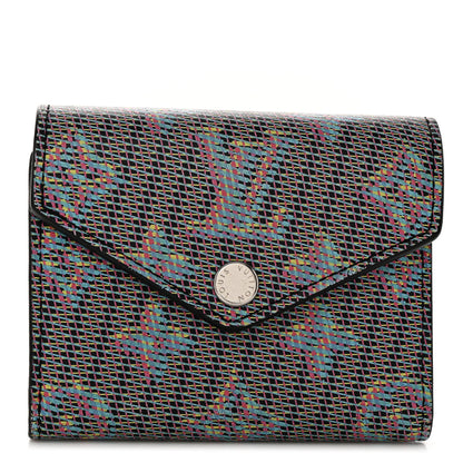 Louis Vuitton Monogram LV Pop Zoe Wallet Blue 1 of 6