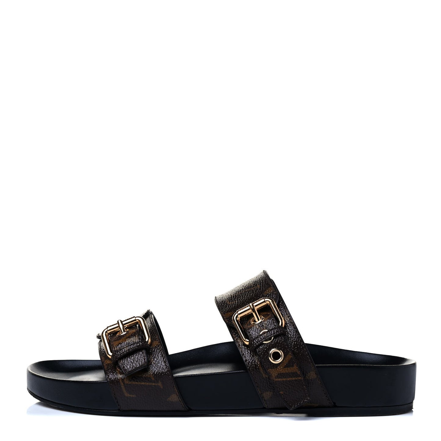 Monogram Bom Dia Mule Sandals 38 Black