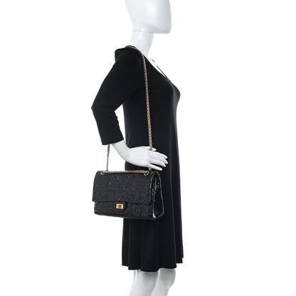 Chanel Crackled Patent Calfskin Puzzle 2.55 Reissue 226 Flap Black 3 of 11