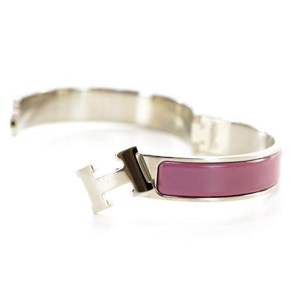 Hermes Enamel Narrow Clic Clac H Bracelet Purple 3 of 6