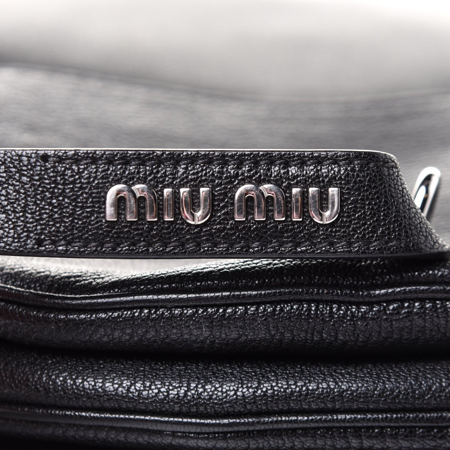 Goatskin Madras Flap Shoulder Bag Black