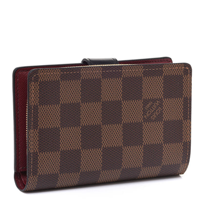 Louis Vuitton Damier Ebene Juliette Wallet Bordeaux Black 3 of 7