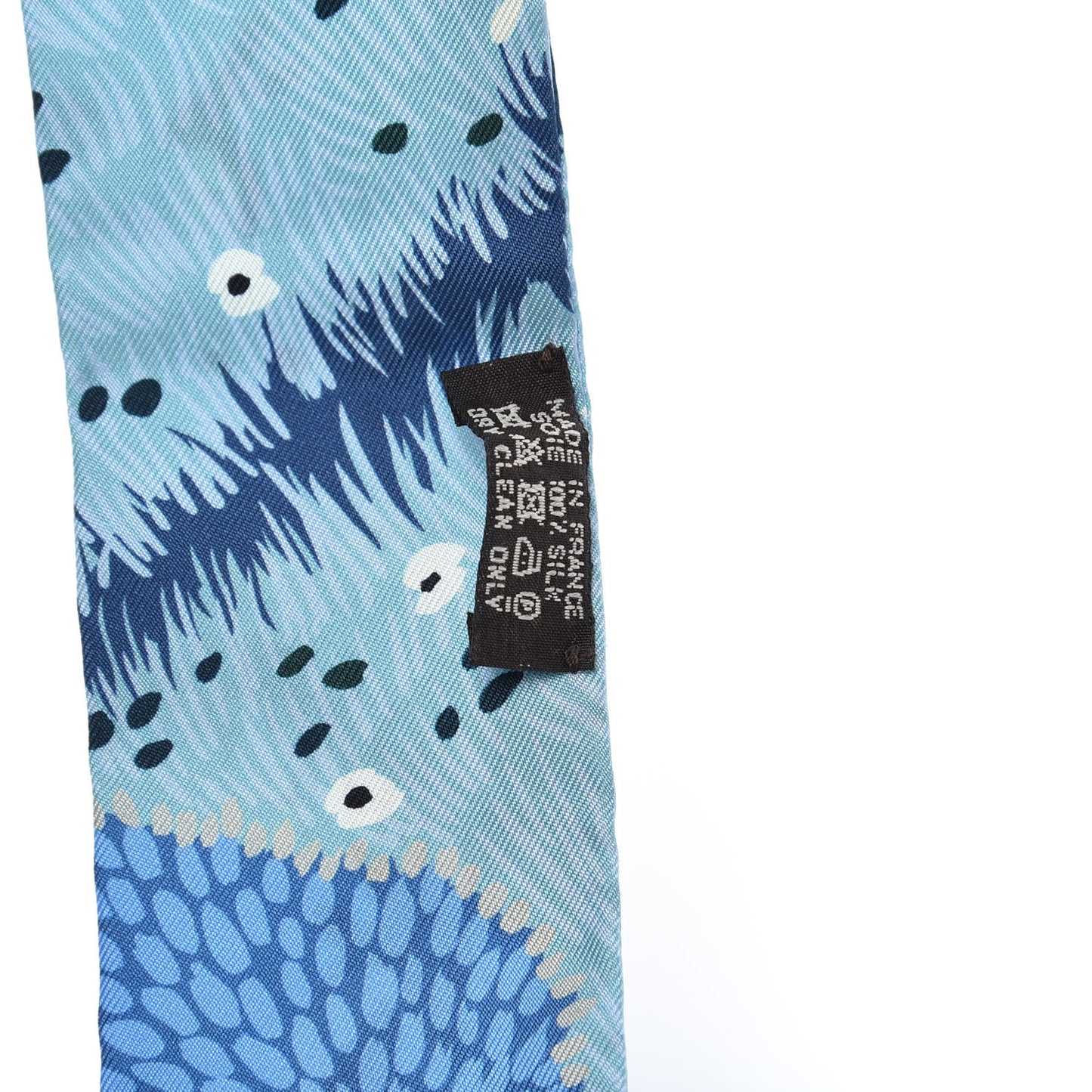 Silk Dans un Jardin Anglais Twilly Ciel Marine Brun