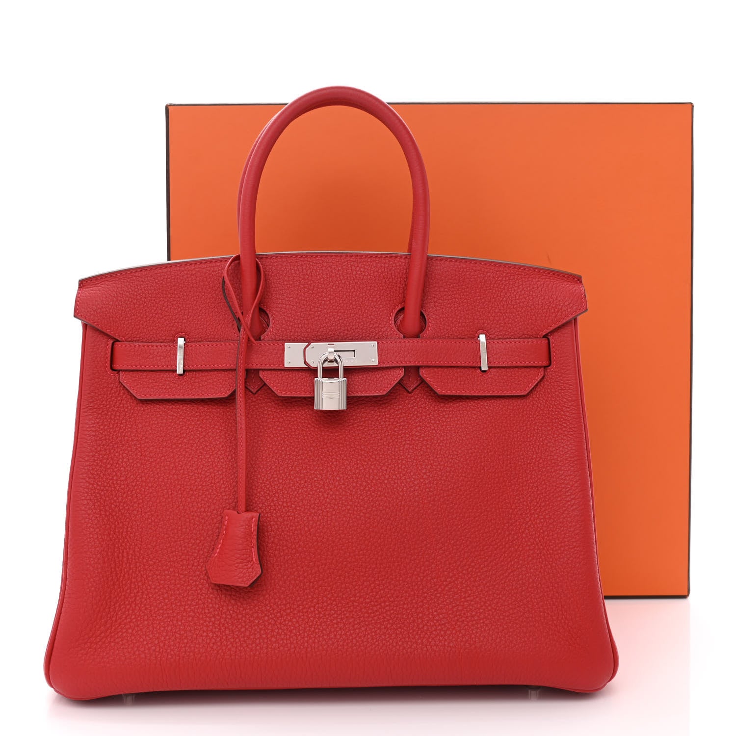 Hermes Togo Birkin 35 Rouge Casaque 11 of 11
