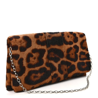 Dolce & Gabbana Calf Hair Leopard Print Crystal Miss Delicious Clutch 4 of 7