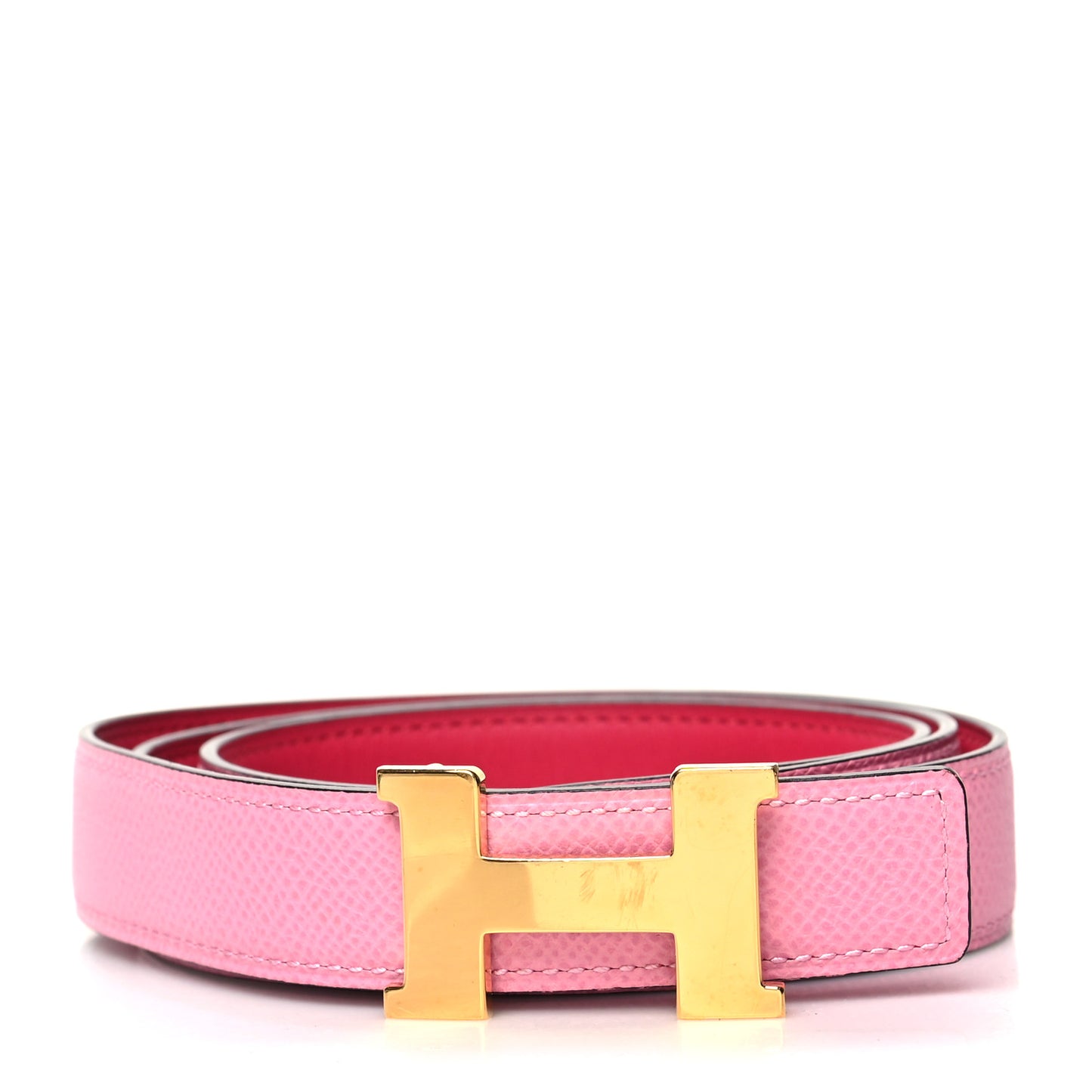 Swift Epsom 24mm Mini Constance H Belt 90 Rouge Tomate Rose Confetti
