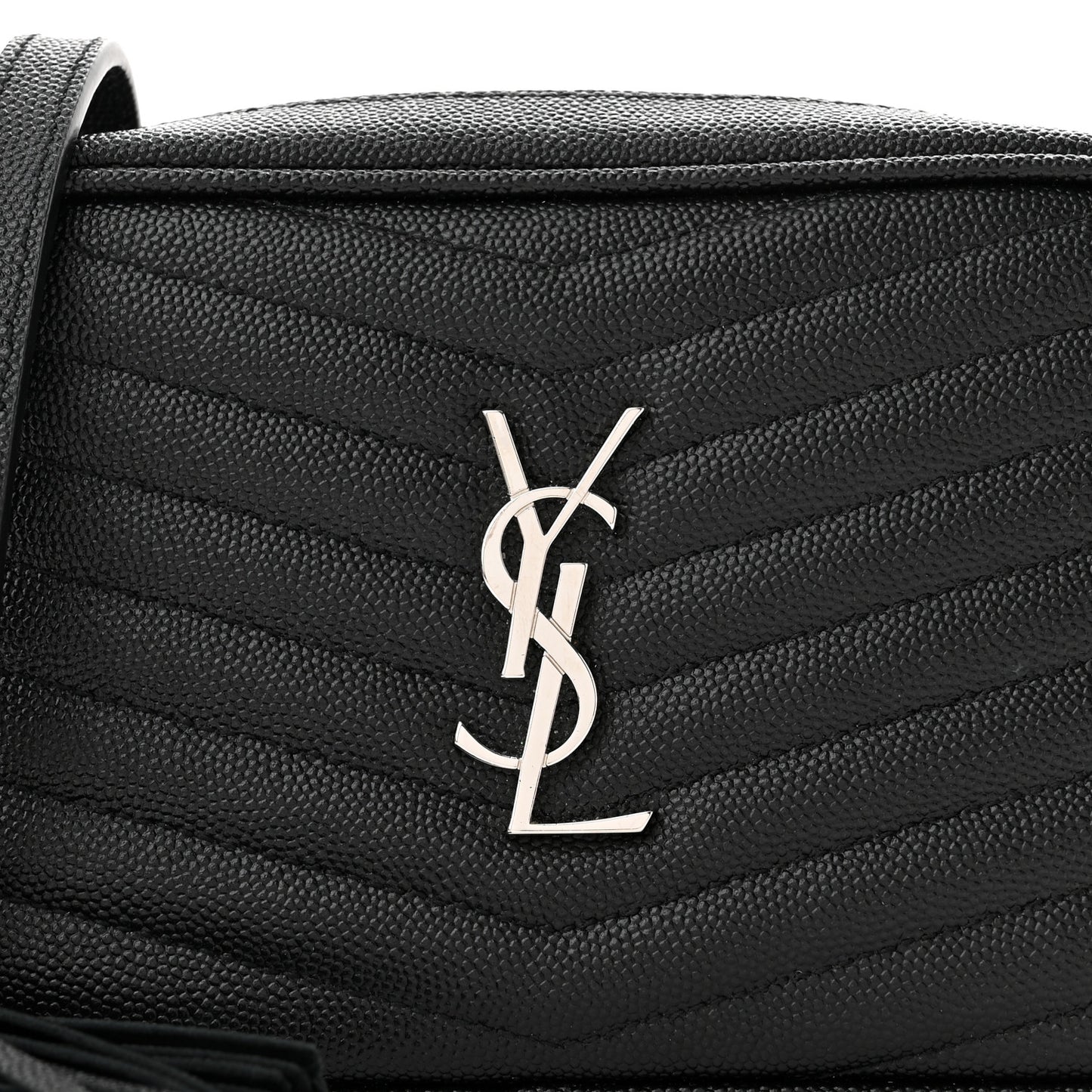 Grain De Poudre Matelasse Monogram Mini Lou Camera Bag Black