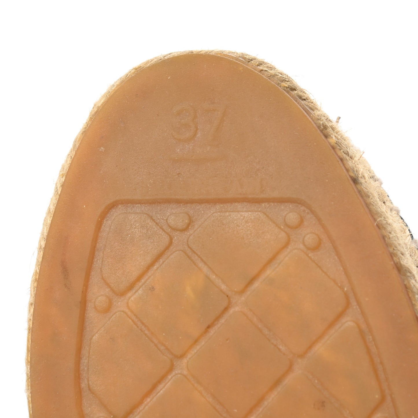 Lambskin CC Espadrilles 37 Black