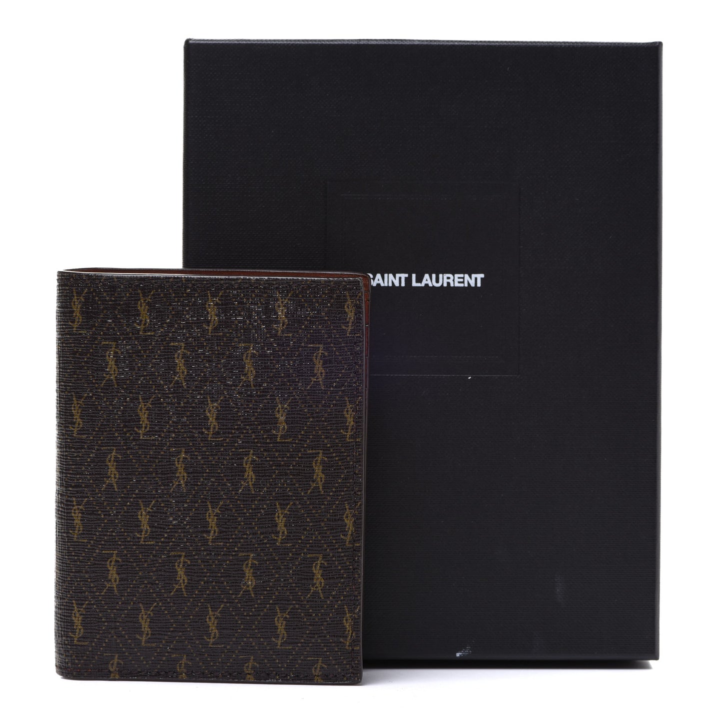 Classic Toile Monogram Bi-Fold Wallet Brown