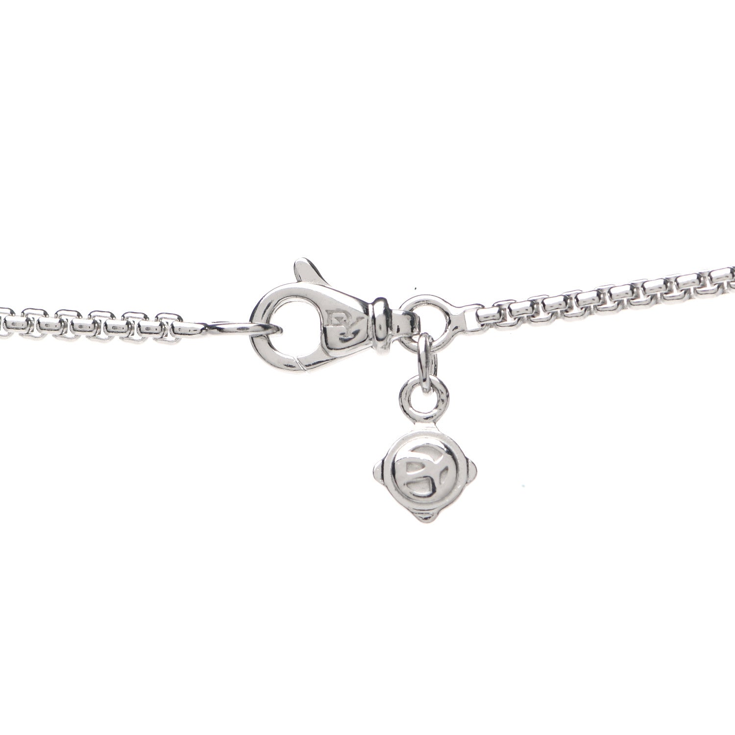 David Yurman Sterling Silver Pearl Diamond Continuance Pendant Necklace 4 of 5
