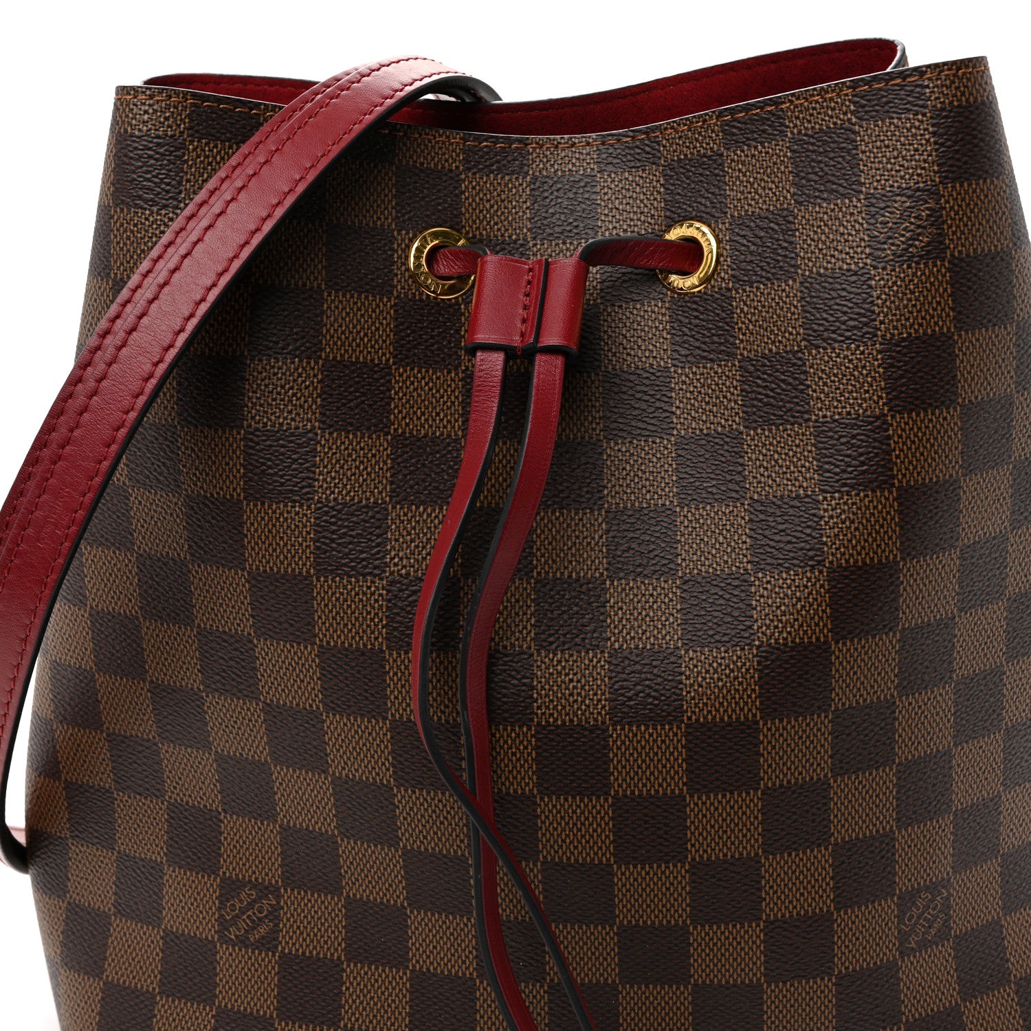 Louis Vuitton Damier Ebene Neonoe MM Cherry Berry 8 of 10