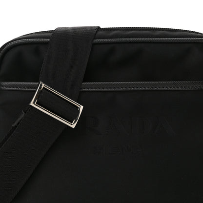 Prada Tessuto Nylon Saffiano Logo Camera Bag Black 7 of 10