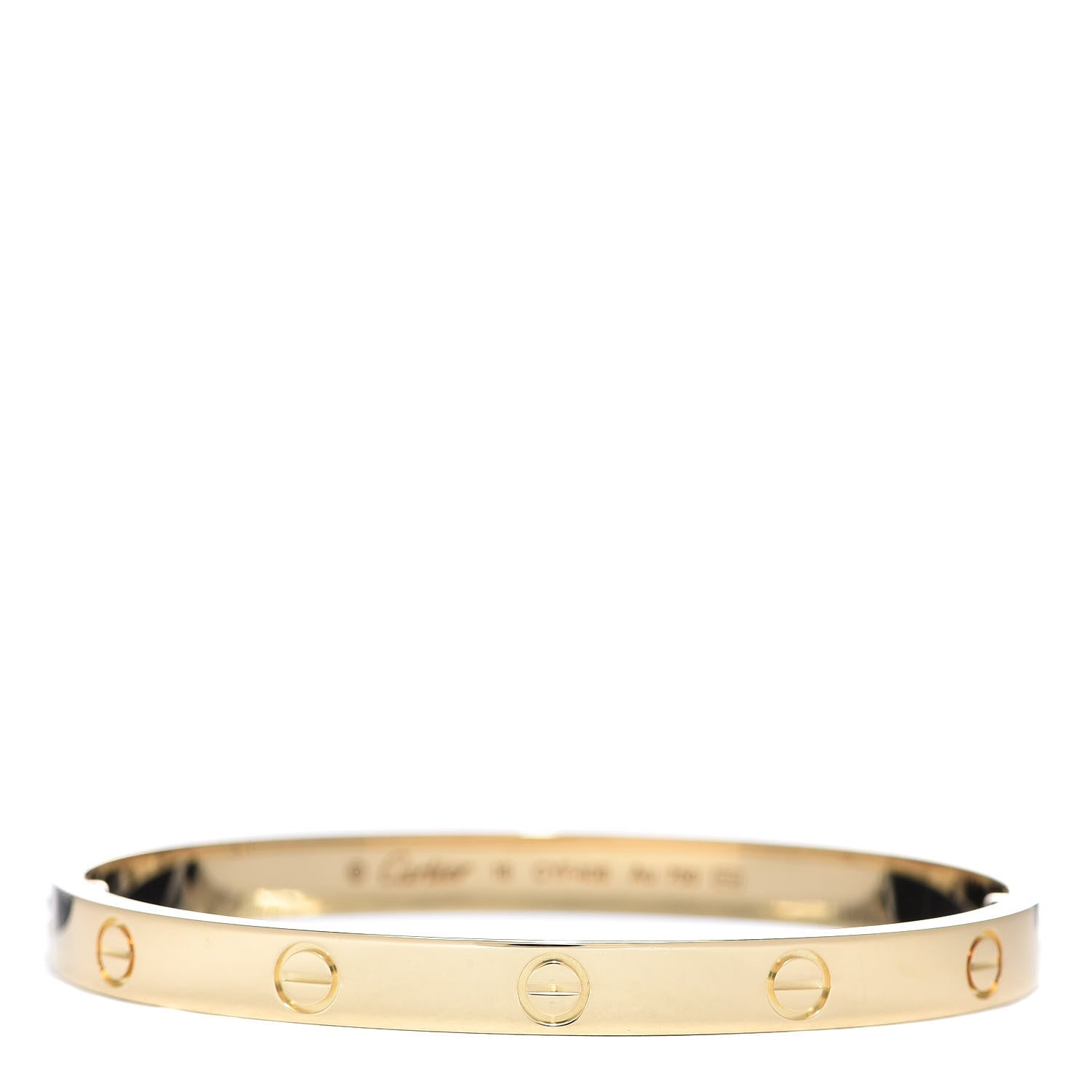 Cartier 18K Yellow Gold LOVE Bracelet 18 1 of 6