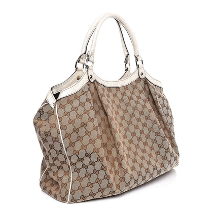 Gucci Monogram Large Sukey Tote Off White 3 of 7