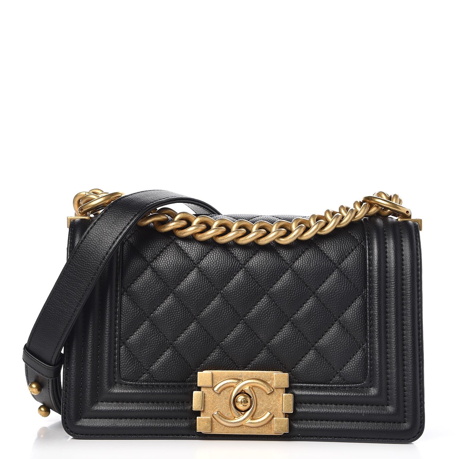 Chanel Caviar Quilted Small Boy Flap Black 1 of 9