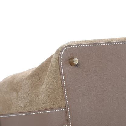 Hermes Veau Grizzly Swift Toolbox 26 Gris Caillou Etoupe 10 of 12