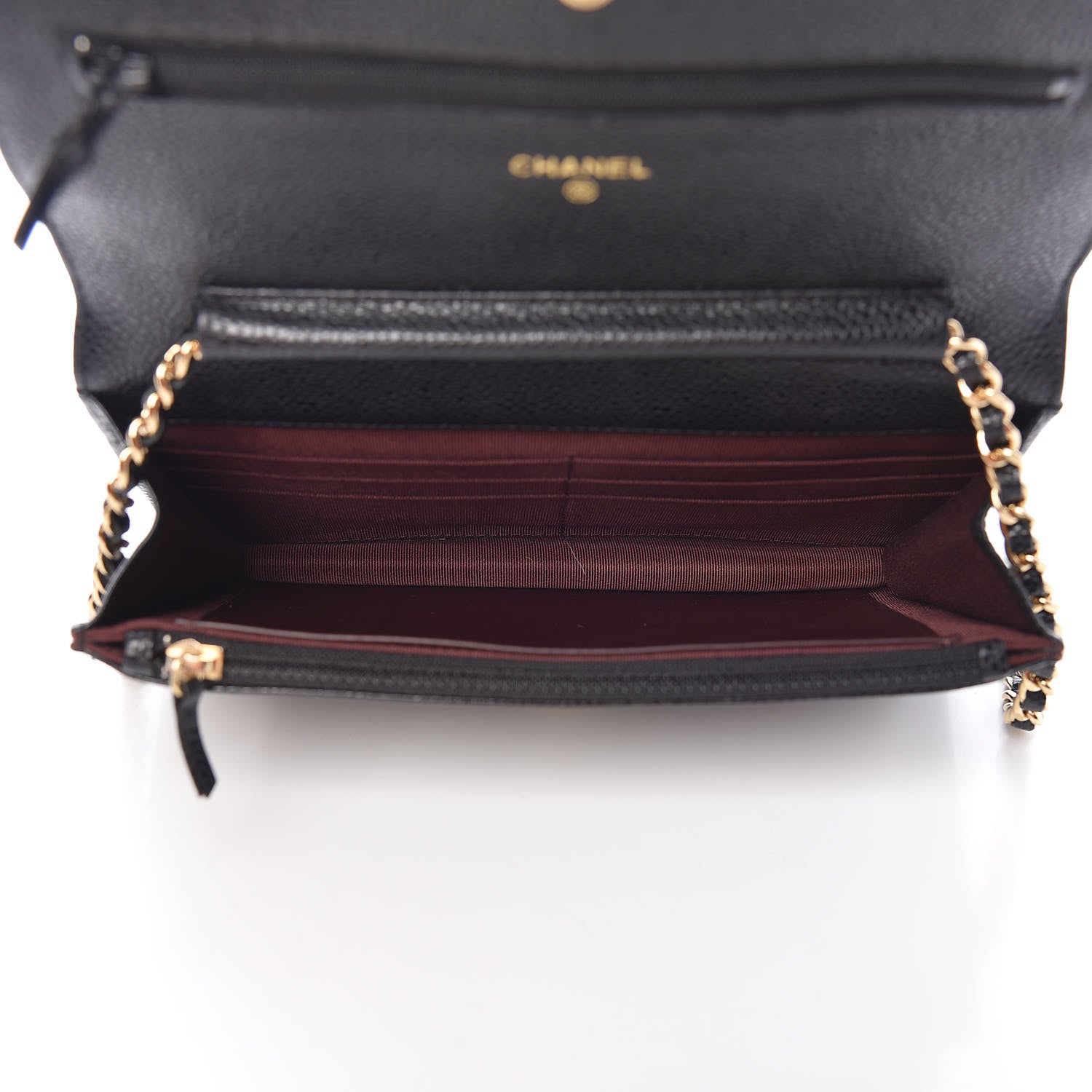 Chanel Caviar Quilted Wallet On Chain WOC Black 5 of 11