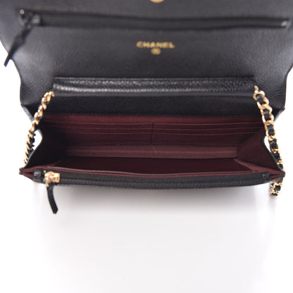 Chanel Caviar Quilted Wallet On Chain WOC Black 5 of 11