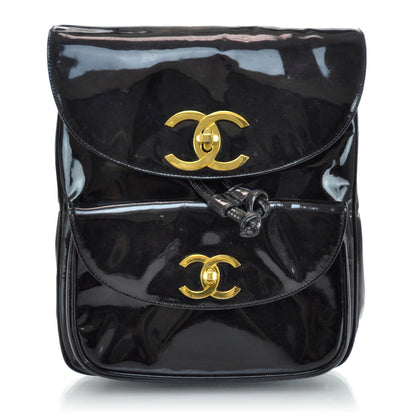 Chanel Patent Backpack Black 1 of 14
