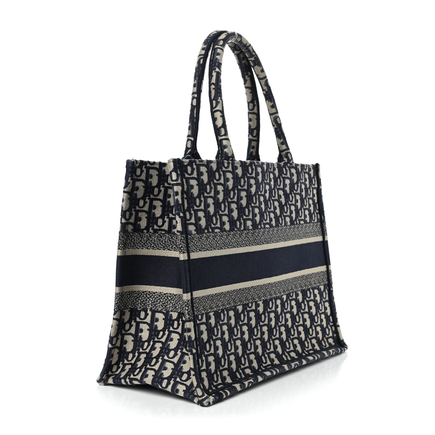 Oblique Medium Book Tote Blue Multicolor
