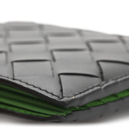 Bottega Veneta Nappa Maxi Intrecciato Bi-Fold Wallet Black 10 of 10
