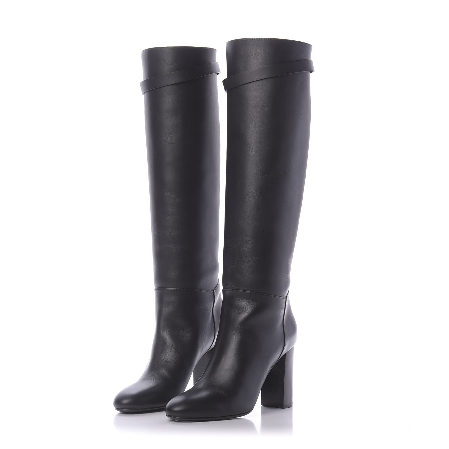 Hermes Heritage Calfskin Story Boots 37 Black 3 of 8