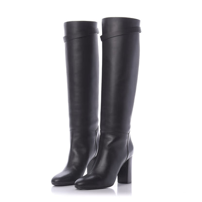 Hermes Heritage Calfskin Story Boots 37 Black 3 of 8