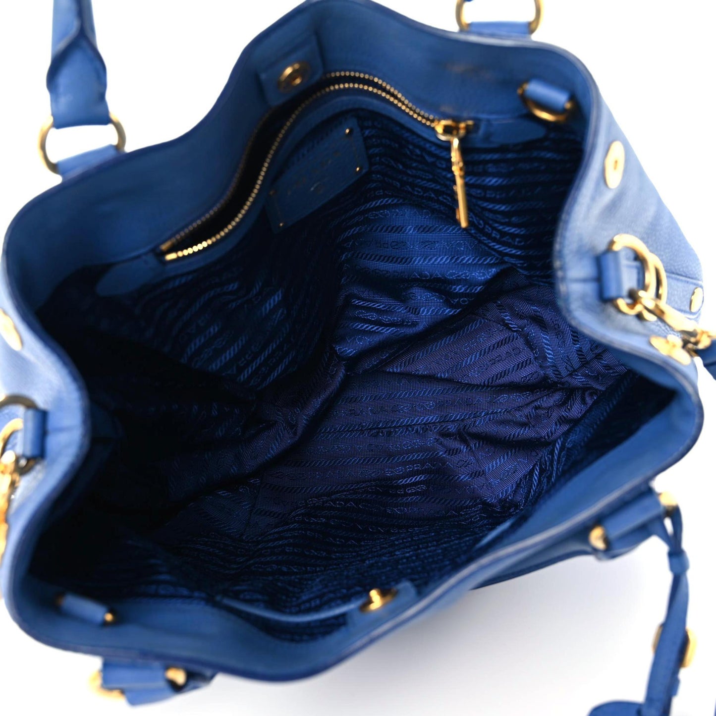 Vitello Daino Satchel Azzurro