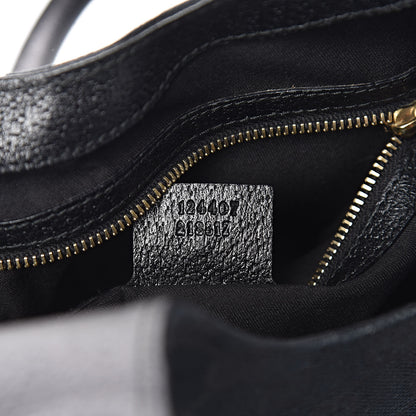 Gucci Monogram Calfskin Large Bardot Tote Black 7 of 24