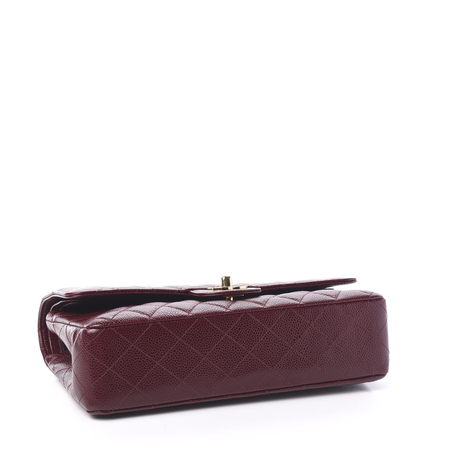 Chanel Caviar Quilted Medium Double Flap Bordeaux 3 of 11