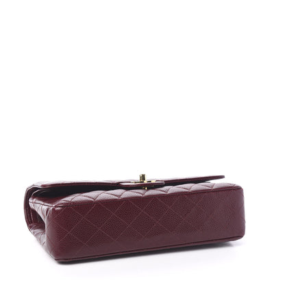 Chanel Caviar Quilted Medium Double Flap Bordeaux 3 of 11