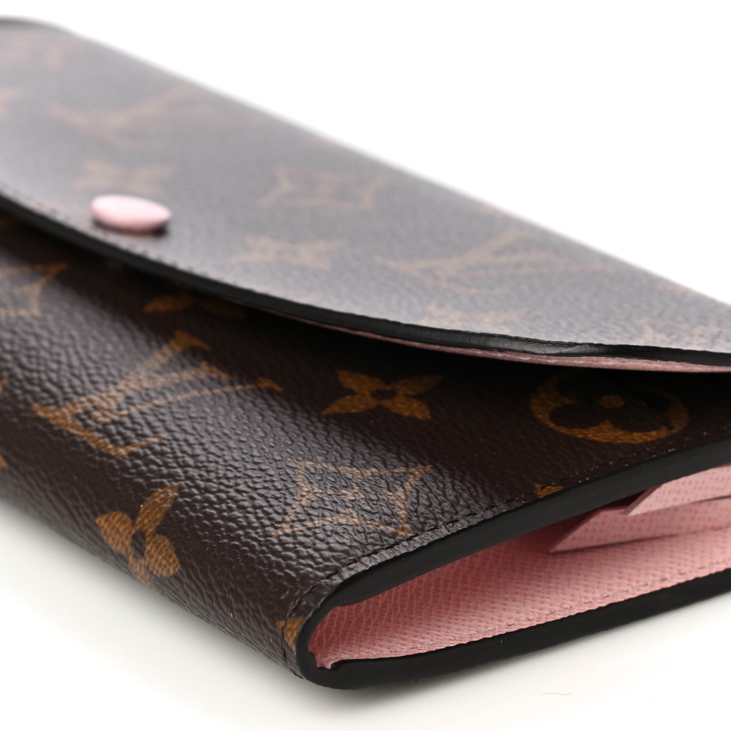 Monogram Emilie Wallet Rose Ballerine