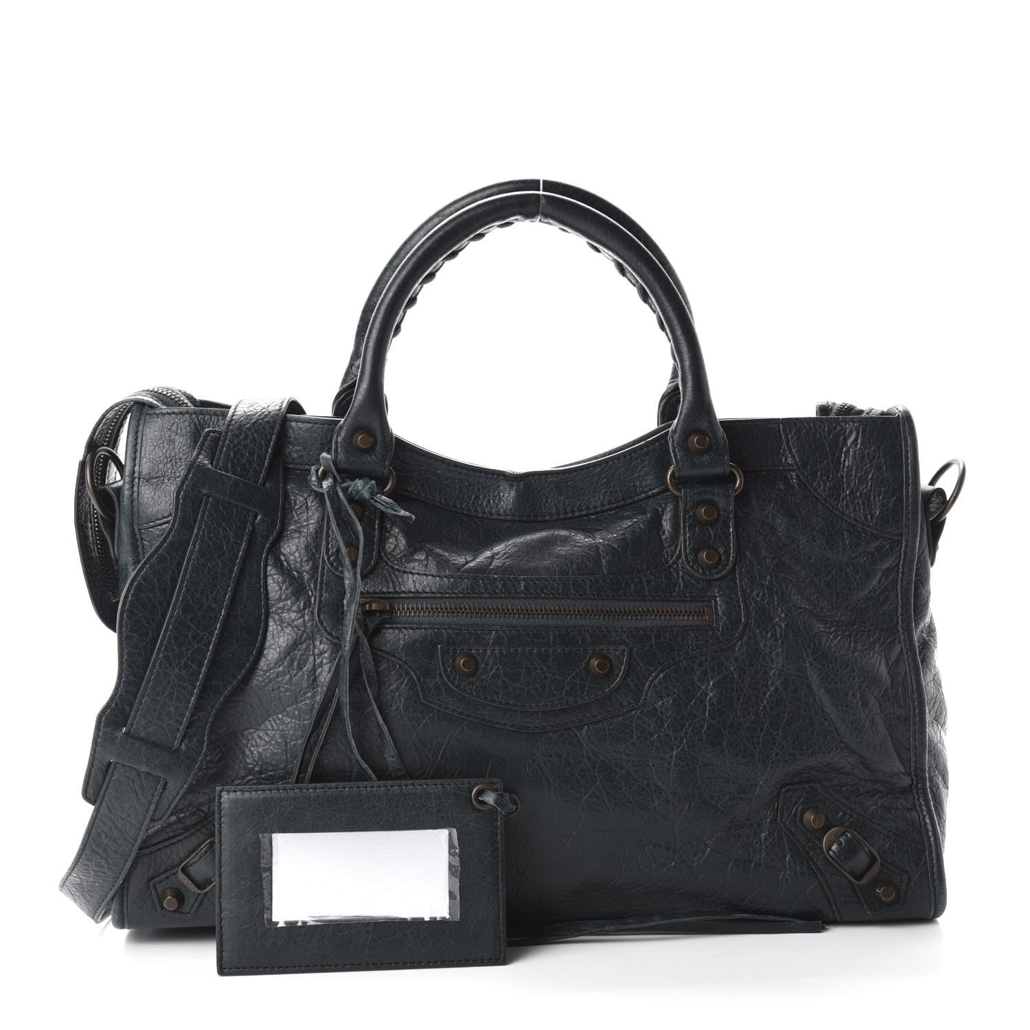 Balenciaga Agneau Classic Hardware City Vert Pinede 1 of 11