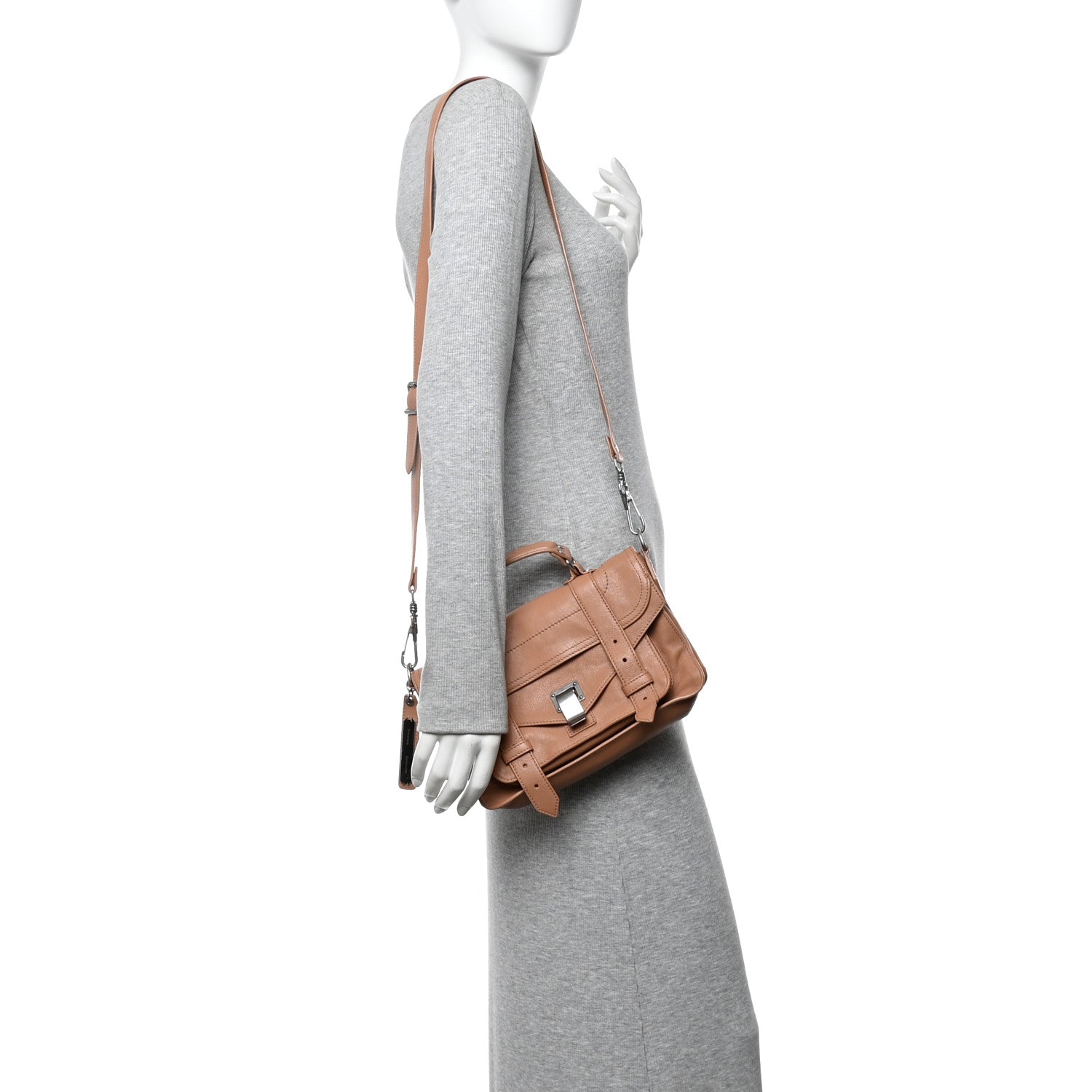 Proenza Schouler Lambskin Tiny PS1 Satchel Desert Earth 2 of 15