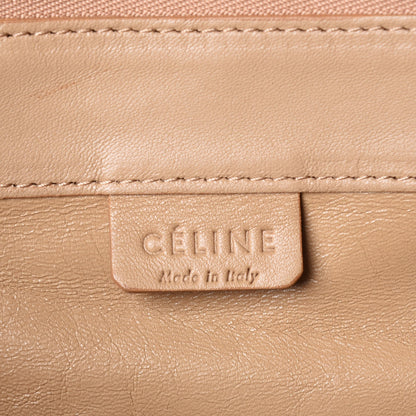 Celine Lambskin Horizontal Bi-Cabas Nude Black 8 of 10