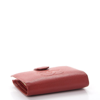 Chanel Caviar Timeless CC Compact French Wallet Red 4 of 20