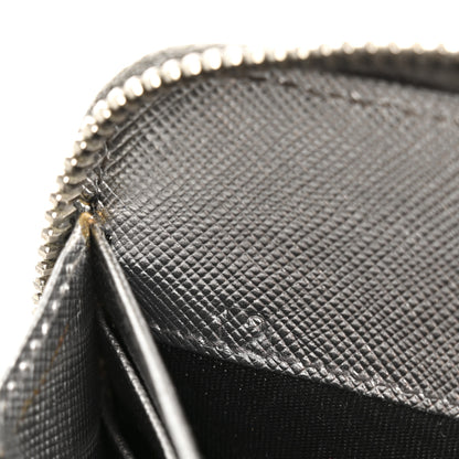 Prada Saffiano Metal Zip Around Wallet Argento 8 of 18