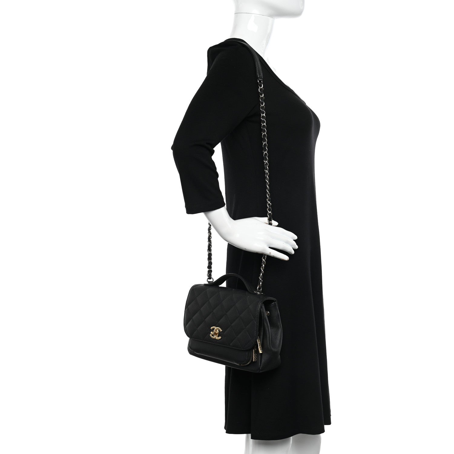 Chanel Caviar Quilted Medium Business Affinity Flap Black 2 of 12