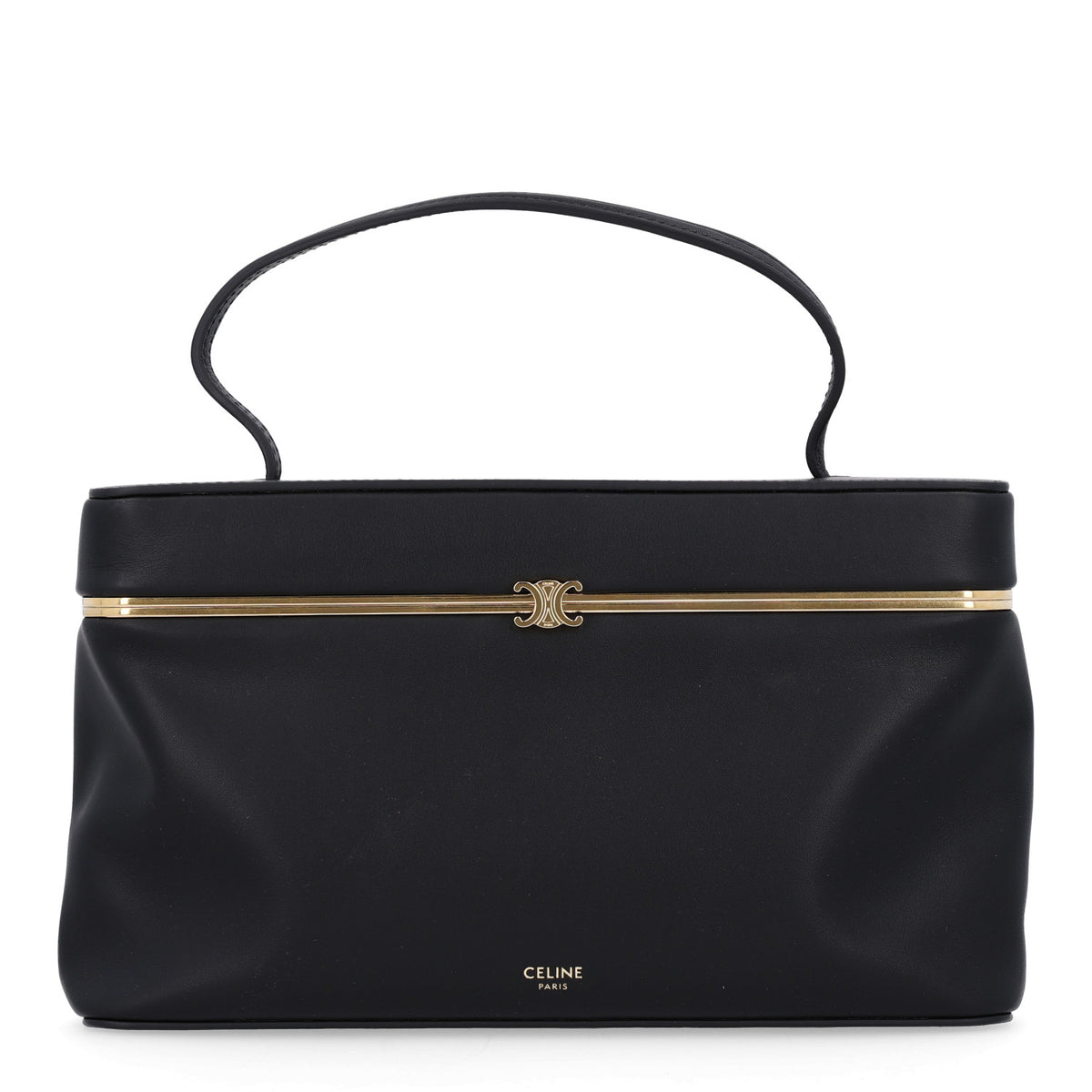 Supple Calfskin Rectangle Bag Black