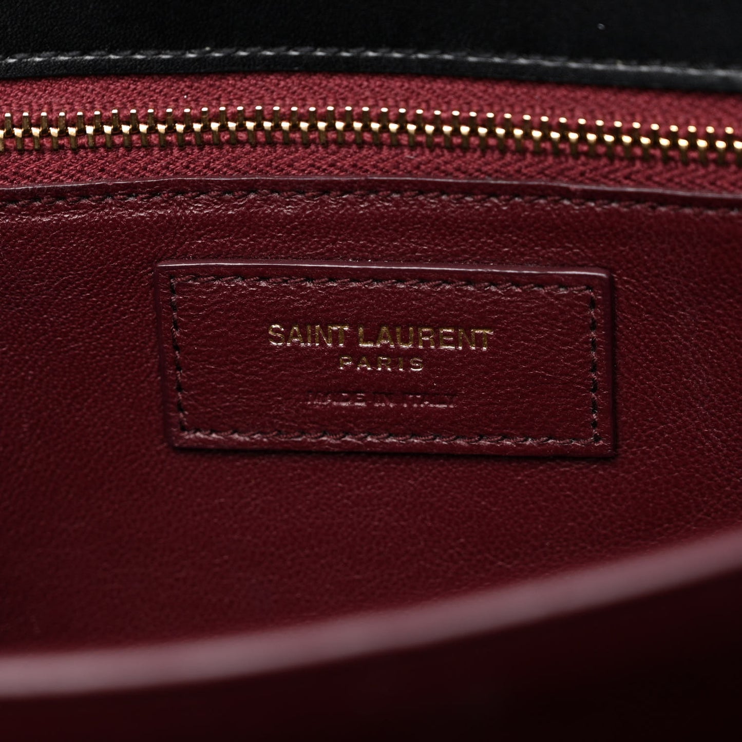 Smooth Calfskin Monogram Cassandra Clasp Bag Black Rouge Legion