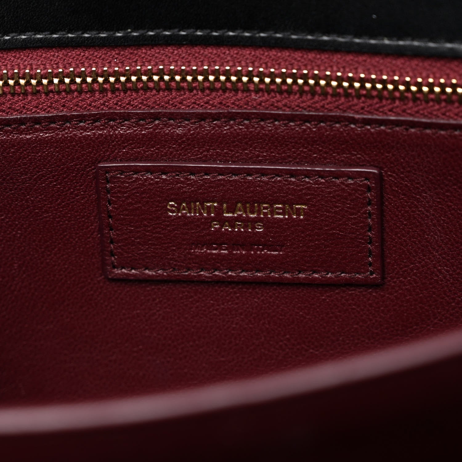 Saint Laurent Smooth Calfskin Monogram Cassandra Clasp Bag Black Rouge Legion 7 of 17