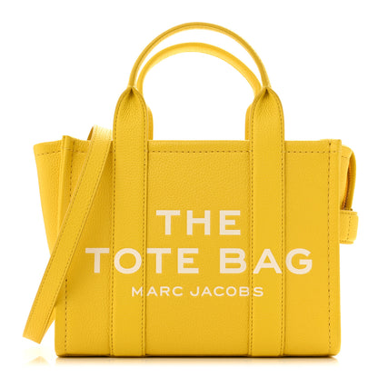 Marc Jacobs Grained Calfskin Small The Tote Bag Yellow 1 of 13