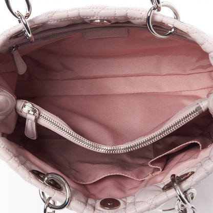 Christian Dior Lambskin Cannage Small Dior Soft Shopping Tote Light Pink 8 of 8