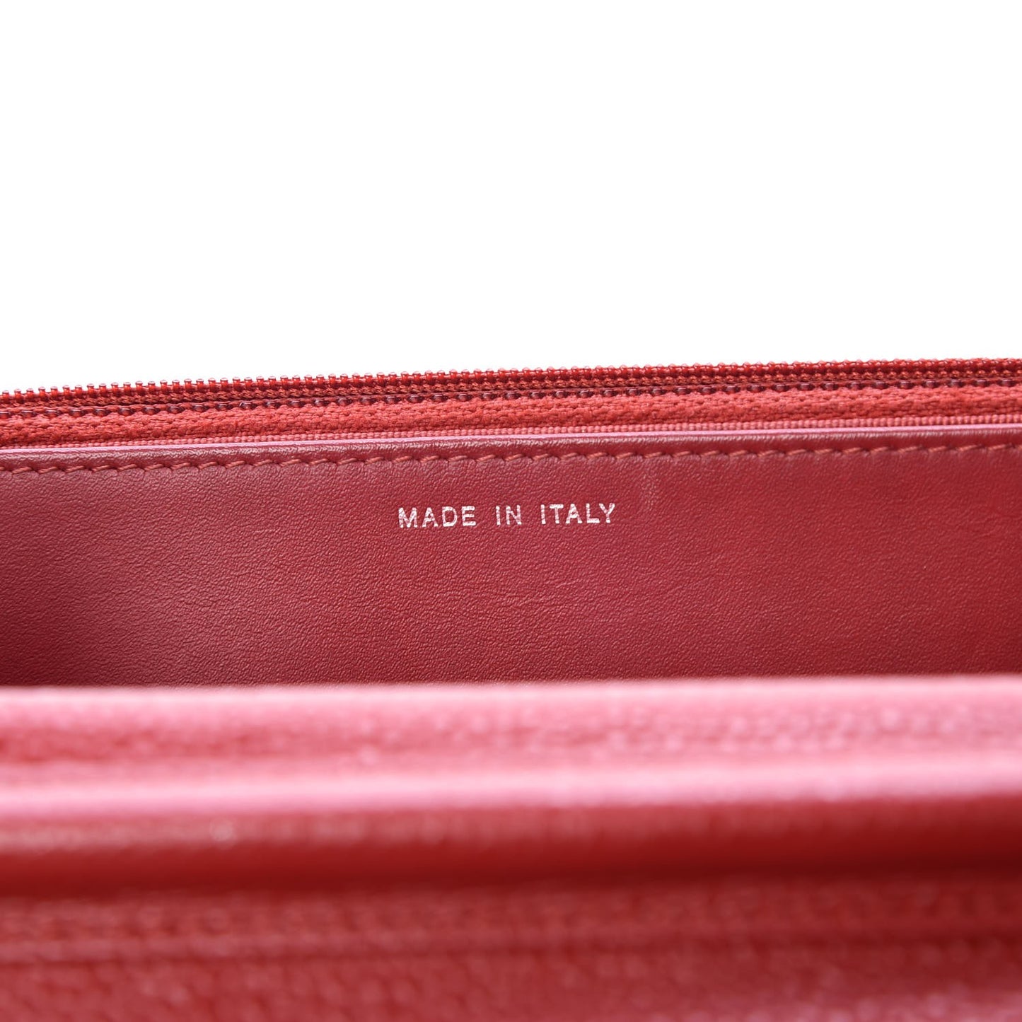 Caviar Quilted Wallet on Chain WOC Red