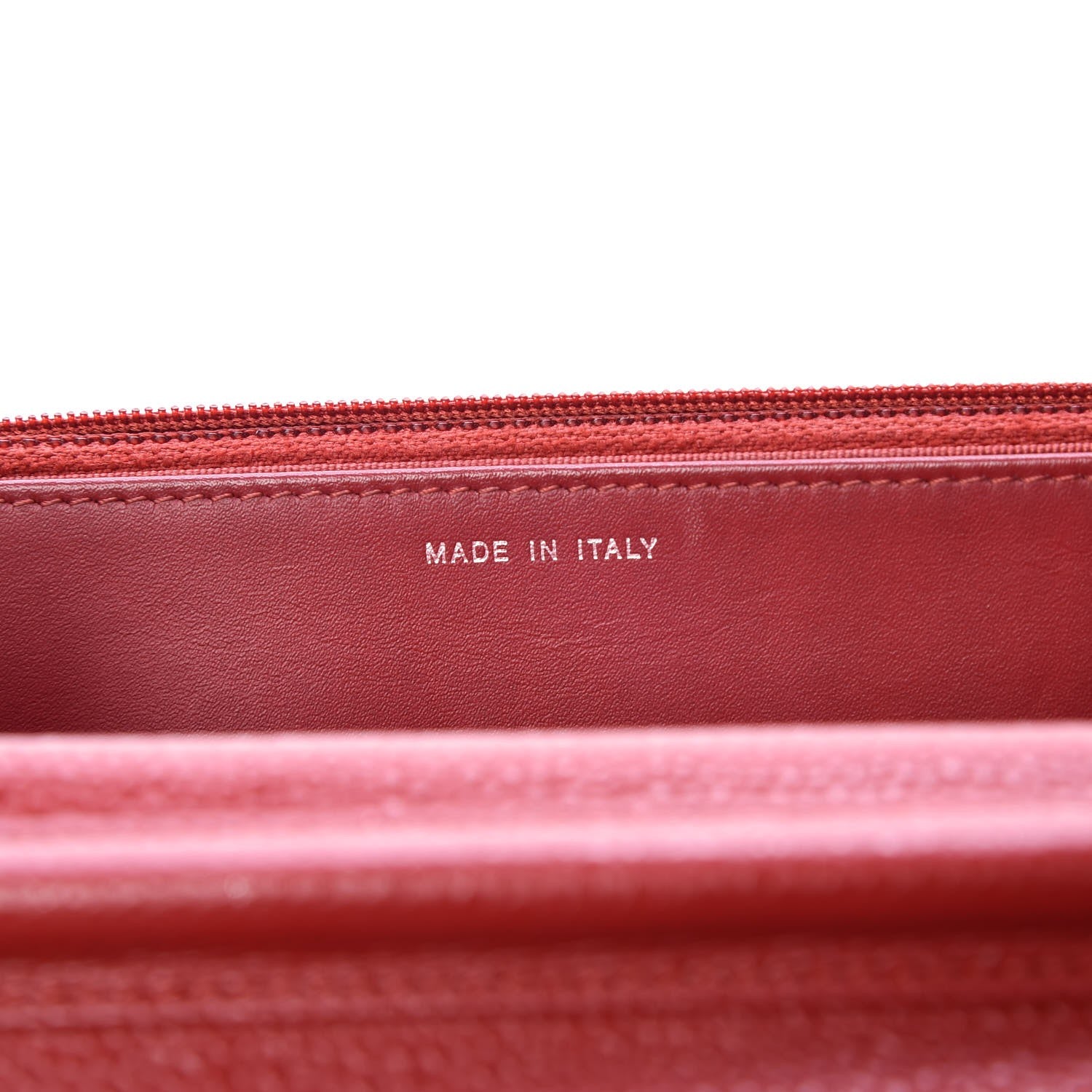 Chanel Caviar Quilted Wallet on Chain WOC Red 7 of 8