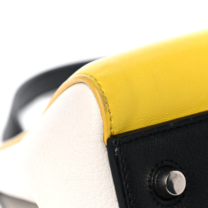 Celine Smooth Calfskin Small Tri-Color Edge Shoulder Bag Yellow 9 of 23