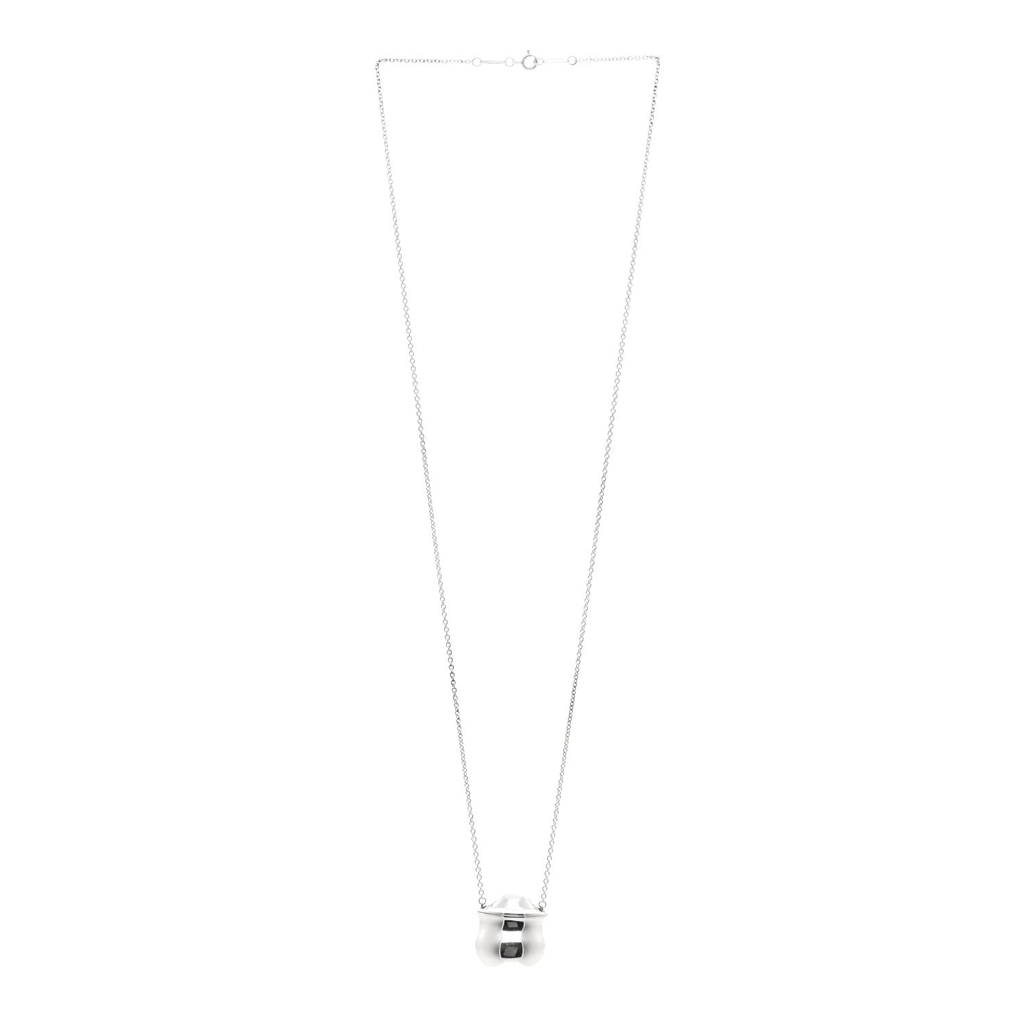 Tiffany Sterling Silver Elsa Peretti Bottle Inro Pendant Necklace 3 of 4